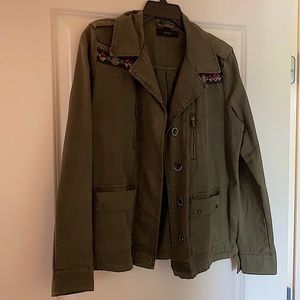 Hunter green light weight jacket